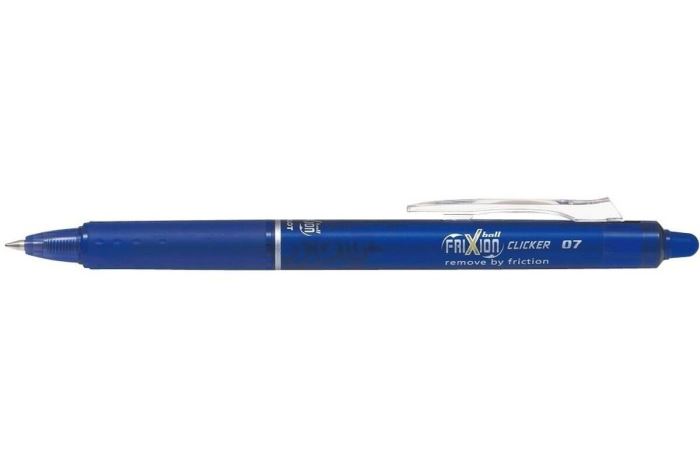 Gélové pero Pilot Frixion Clicker, gumovacie, 0,7 mm, modré