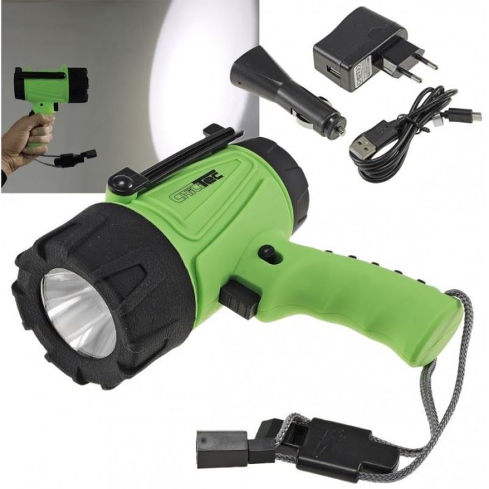 Svietidlo ručné 5W, 330lm, 7000K, IP54, nabíjací 230V, 1800mAh
