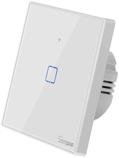 Diaľkovo ovládaný vypínač Sonoff T2EU1C-TX wifi+RF 433MHz 1kanálový
