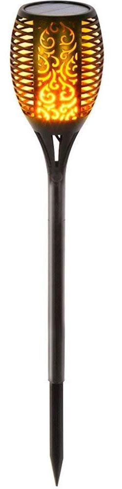Solárne záhradné svietidlo 770mm, imitácia plameňa, 72LED