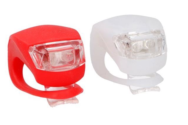 SET LED osvetlenie na bicykel silikónové