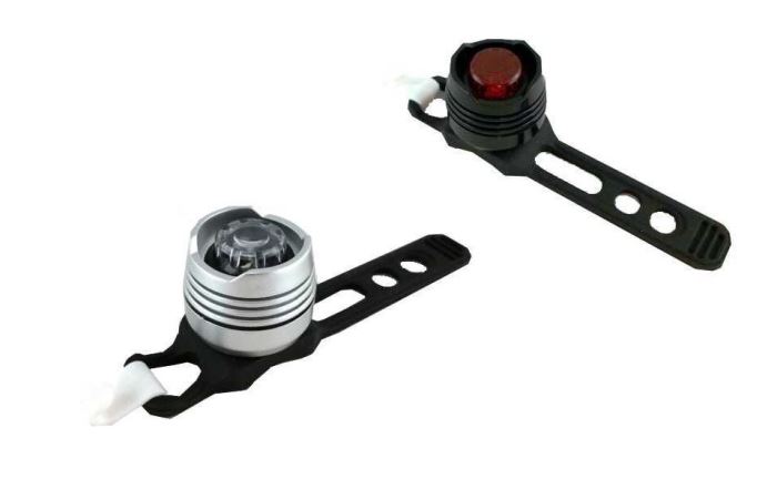 SET LED osvetlenie na bicykel, 1 x LED
