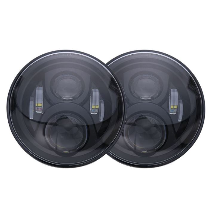 LED predné hlavné svetlomety 7” 9-16V/60W (sada) DOT SAE E9