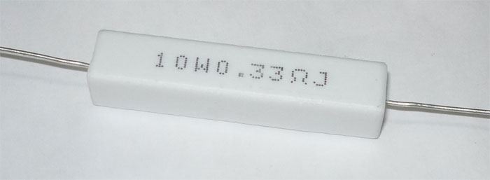 0,47R rezistor 10W drôtový keramický, 5%, 400ppm, 350V