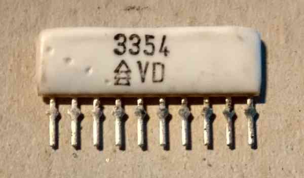 Odporová sieť 3354 z rádiomagnetofónu GERACORD GC6020
