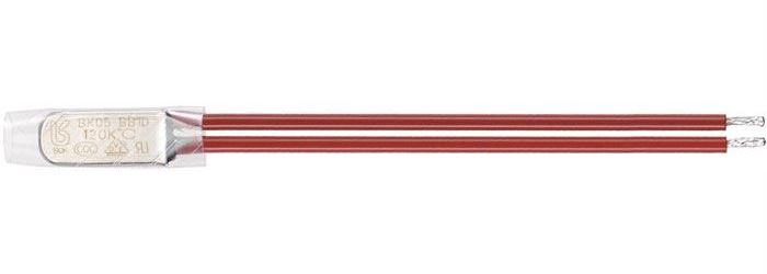 Termostat 130°C BB05-BB1D, bimetalový 250V/5A, kov, rozpínací-vratný