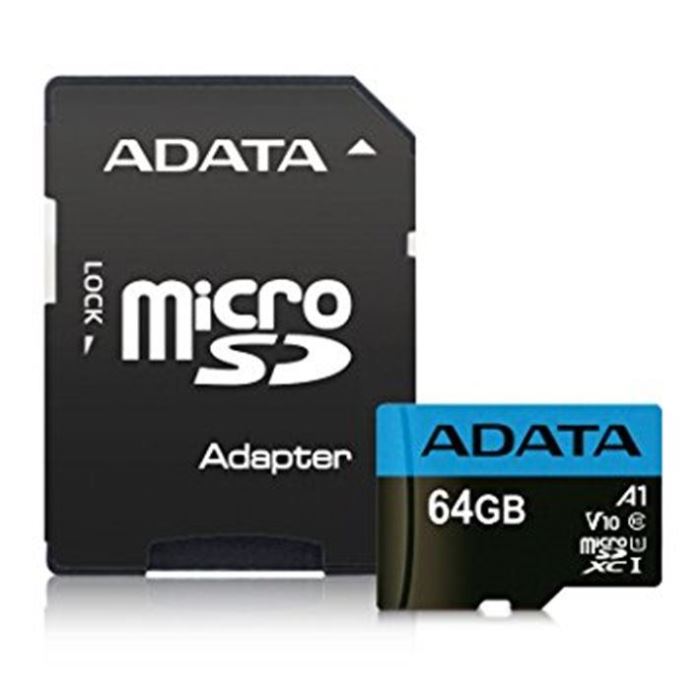 Pamäťová karta ADATA micro SDHC 64GB UHS-I + adaptér
