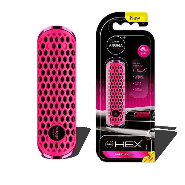 Osviežovač vzduchu AROMA FANCY SHAPES POLYMER HEX, bubble gum