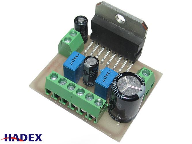 Zosilňovač 2x25W nf stereo s TDA7375 - malé rozmery, STAVEBNICE