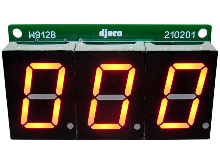 Digitálne počítadlo 3miestne červené STAVEBNICE