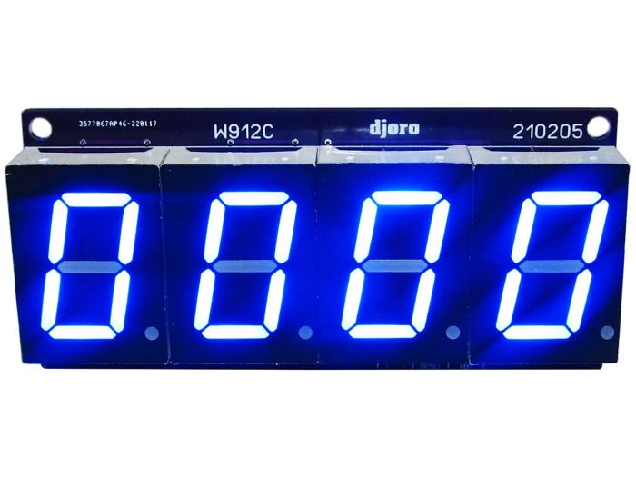 Digitálne počítadlo 4miestne modré STAVEBNICE