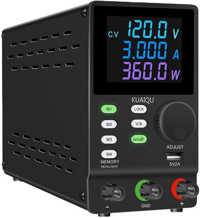 Laboratórny zdroj KUAIQU SPPS1203D 0-120V/0-3A, programovateľný