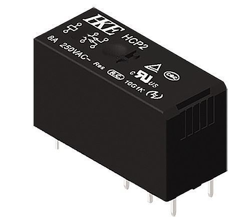Relé CY115F-2C 12VDC, 2x spínací.kontakt 250V/8A