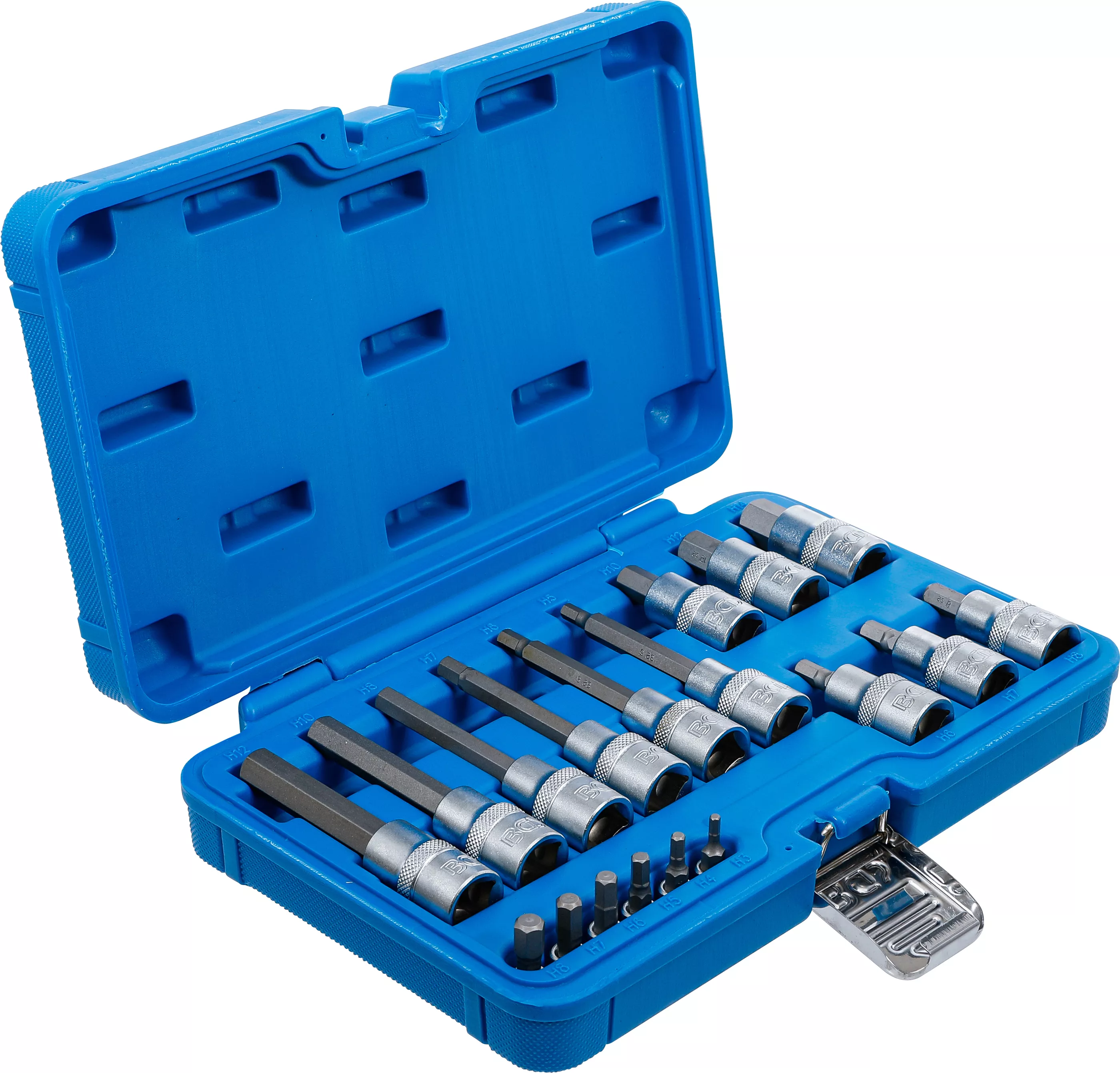 Súprava nástrčných kľúčov, imbus, 1/4", 1/2", 3 - 12 mm, 18 ks - B5171