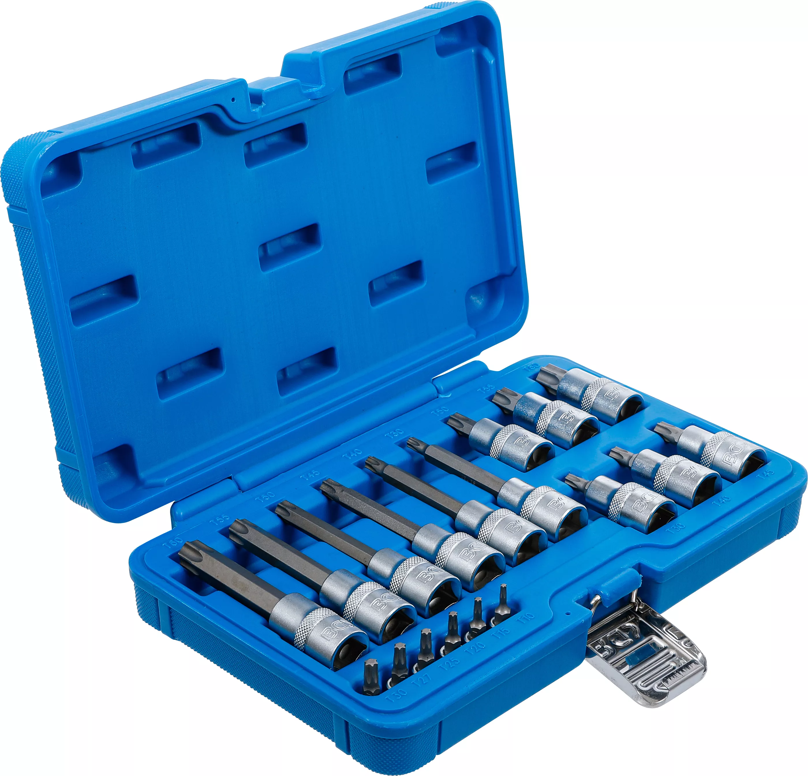 Súprava nástrčných kľúčov, Torx, 1/4", 1/2", T10 - T60, 18 ks - B5173
