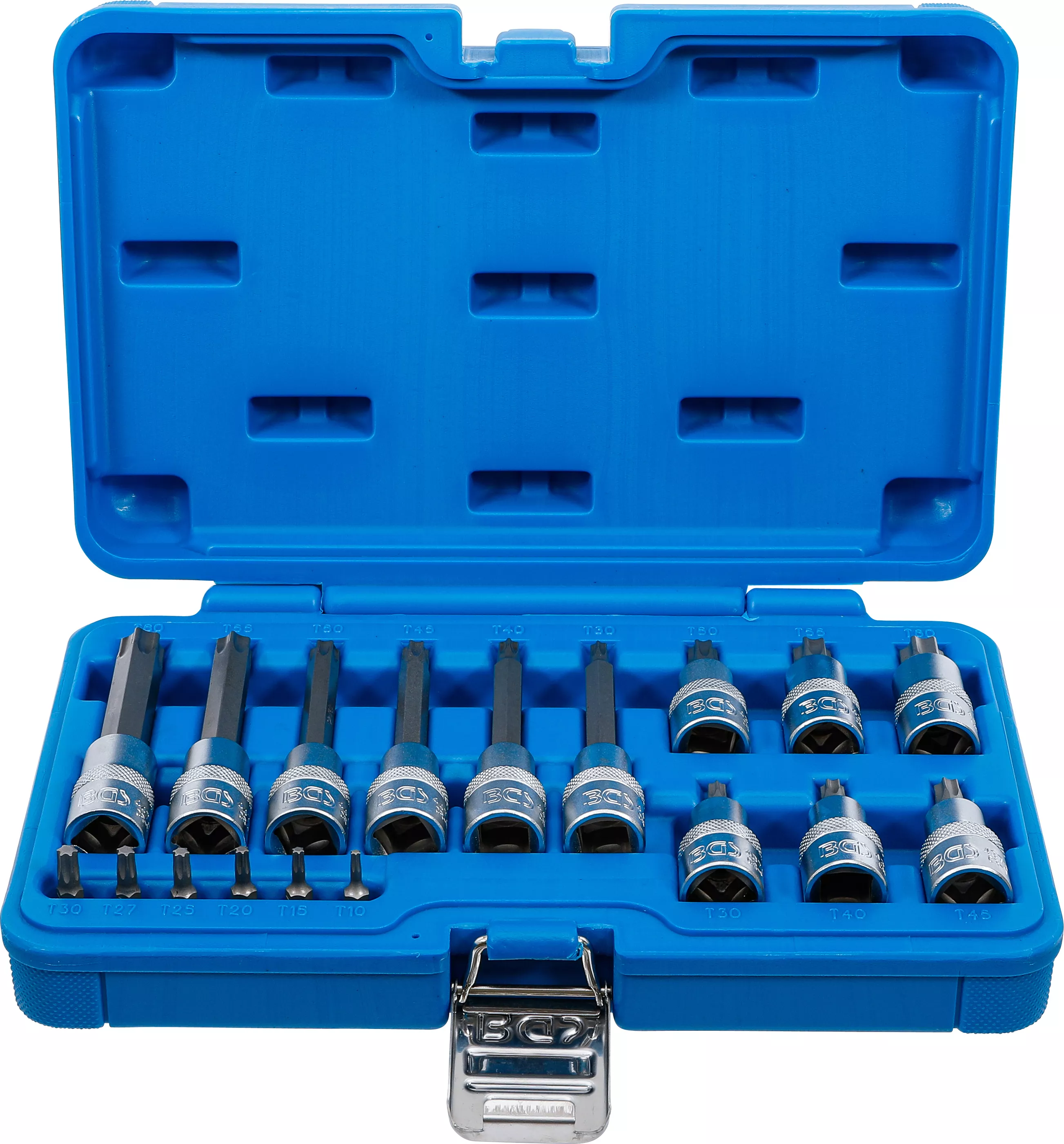 Súprava nástrčných kľúčov, Torx, 1/4", 1/2", T10 - T60, 18 ks - B5173