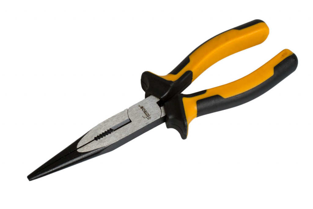 Polguľaté rovné kliešte 200 mm HOTECHE - HT100245