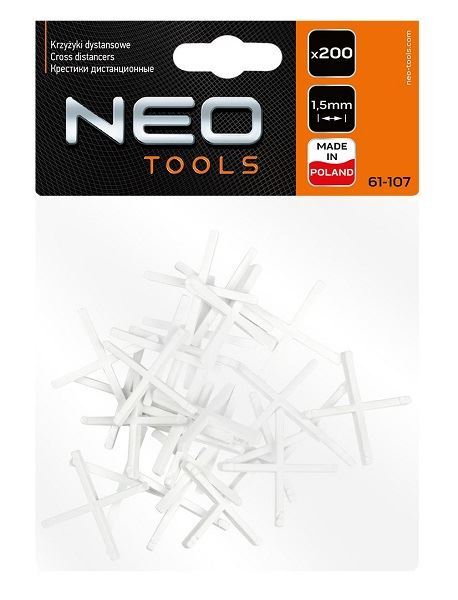 Dištančný krížik 1,5mm, 200s, NEO TOOLS