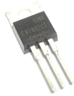 ER1602CT 2x dióda Schottky ultrafast 140V/16A 35ns TO220