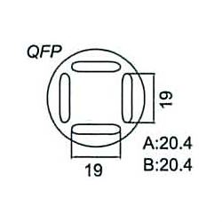 Nadstavec na vyfúkavačku QFP 19x19mm