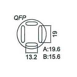 Nadstavec na vyfúkavačku QFP 13,2x19mm