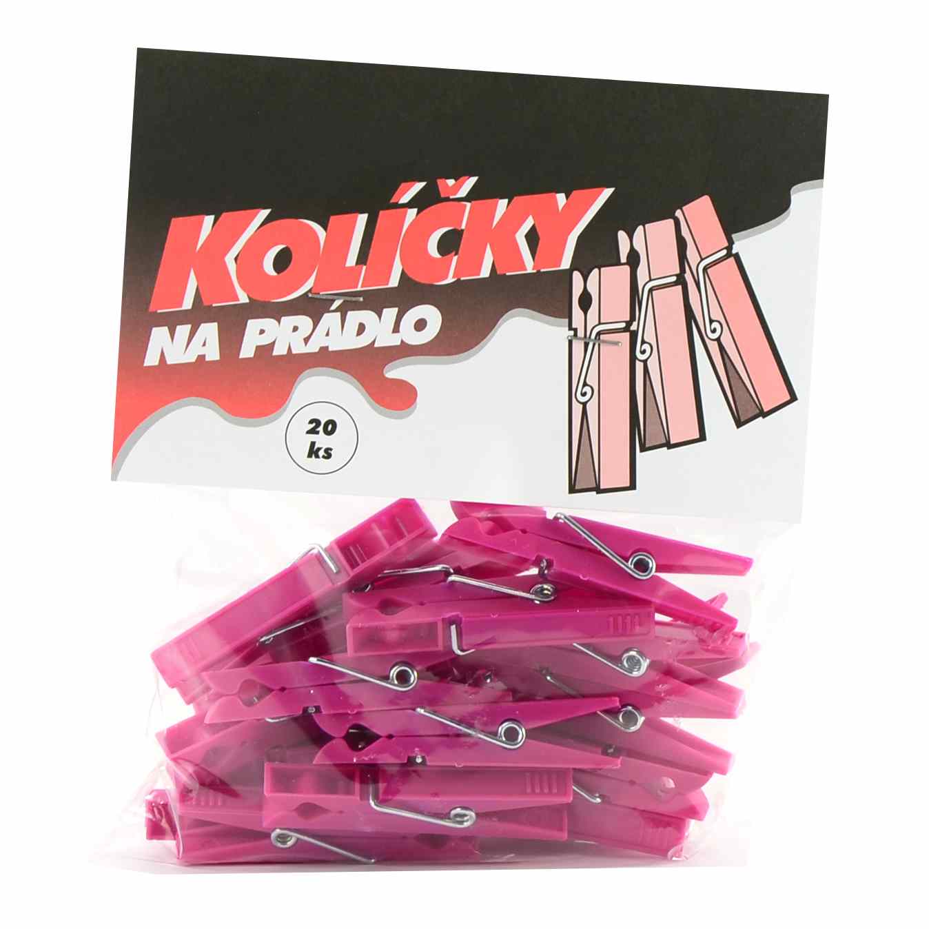 Kolíčky na bielizeň 20ks plast H92 CZ