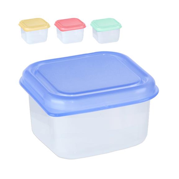 Box na potraviny MINI 6x6x4cm 100ml FRESHBOX, mix farieb