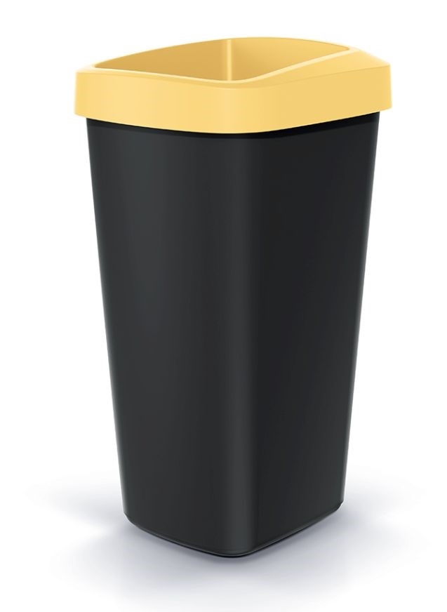 Koš odpadkový bez víka 25L COMPACTA Q sv.žlutá