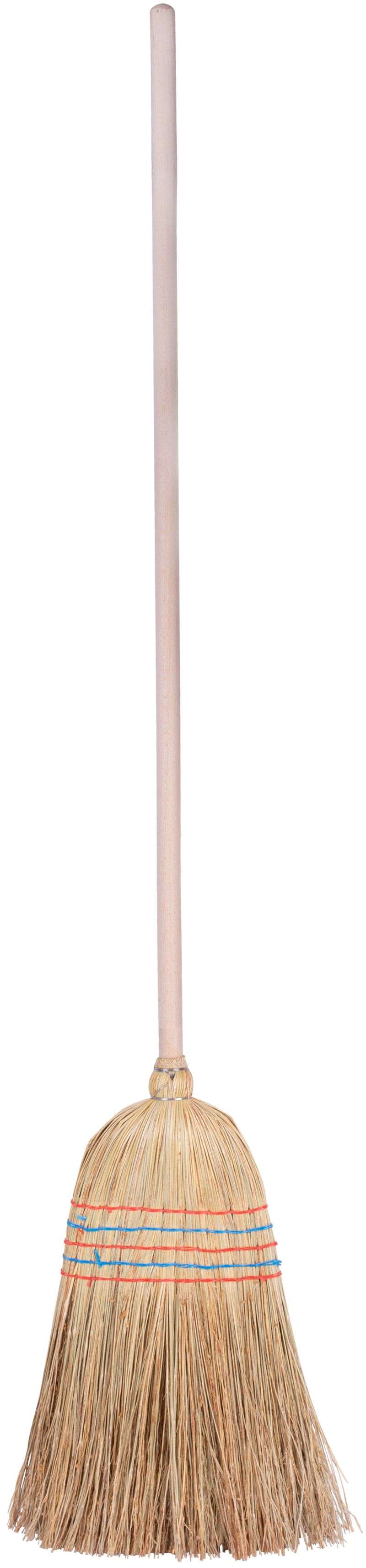 Koště čirokové 5x šité s násadou 142cm