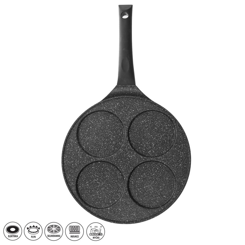 Panvica na lievance granit ¤27cm 4oka GRANDE