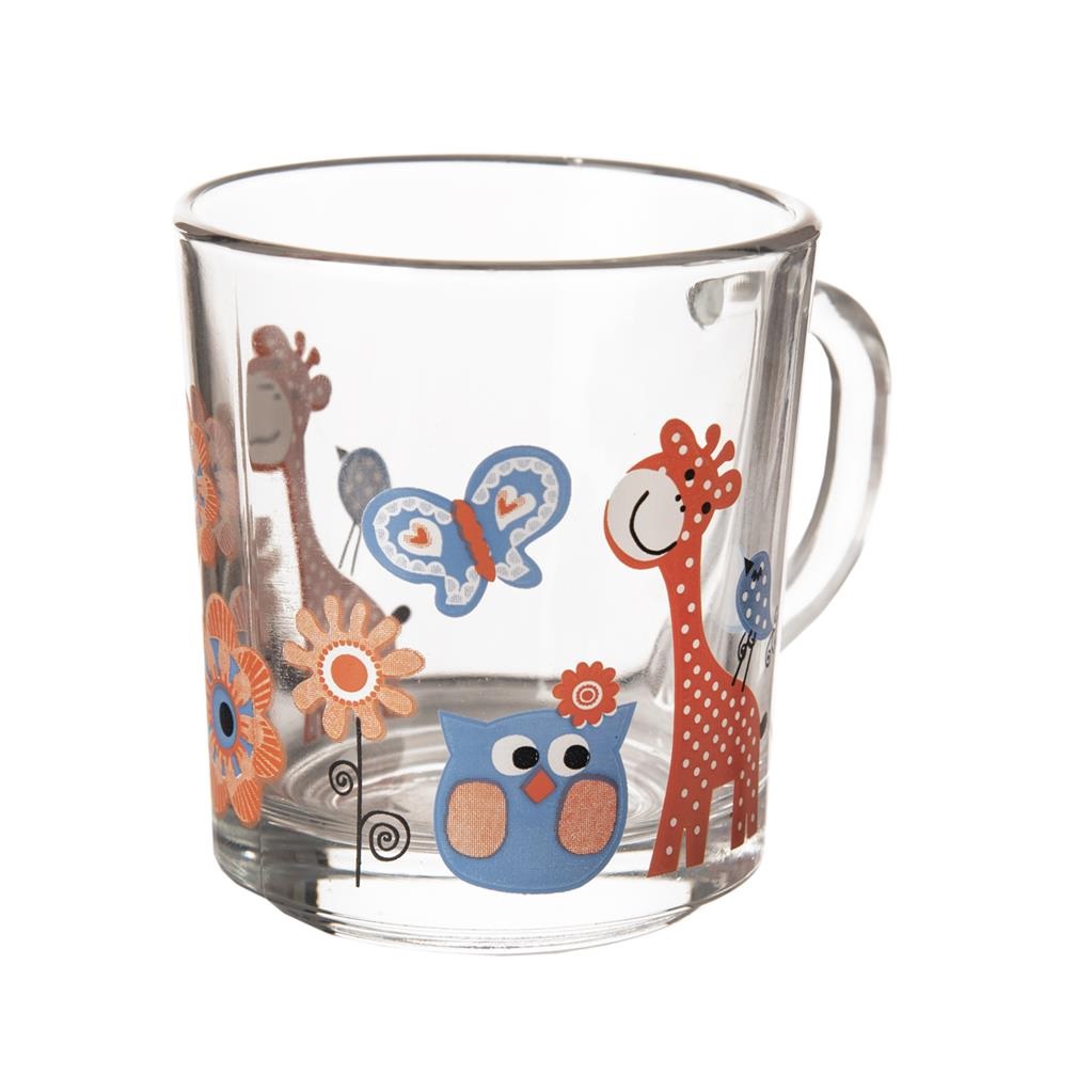 Hrnček sklo 290ml ŽIRAFA