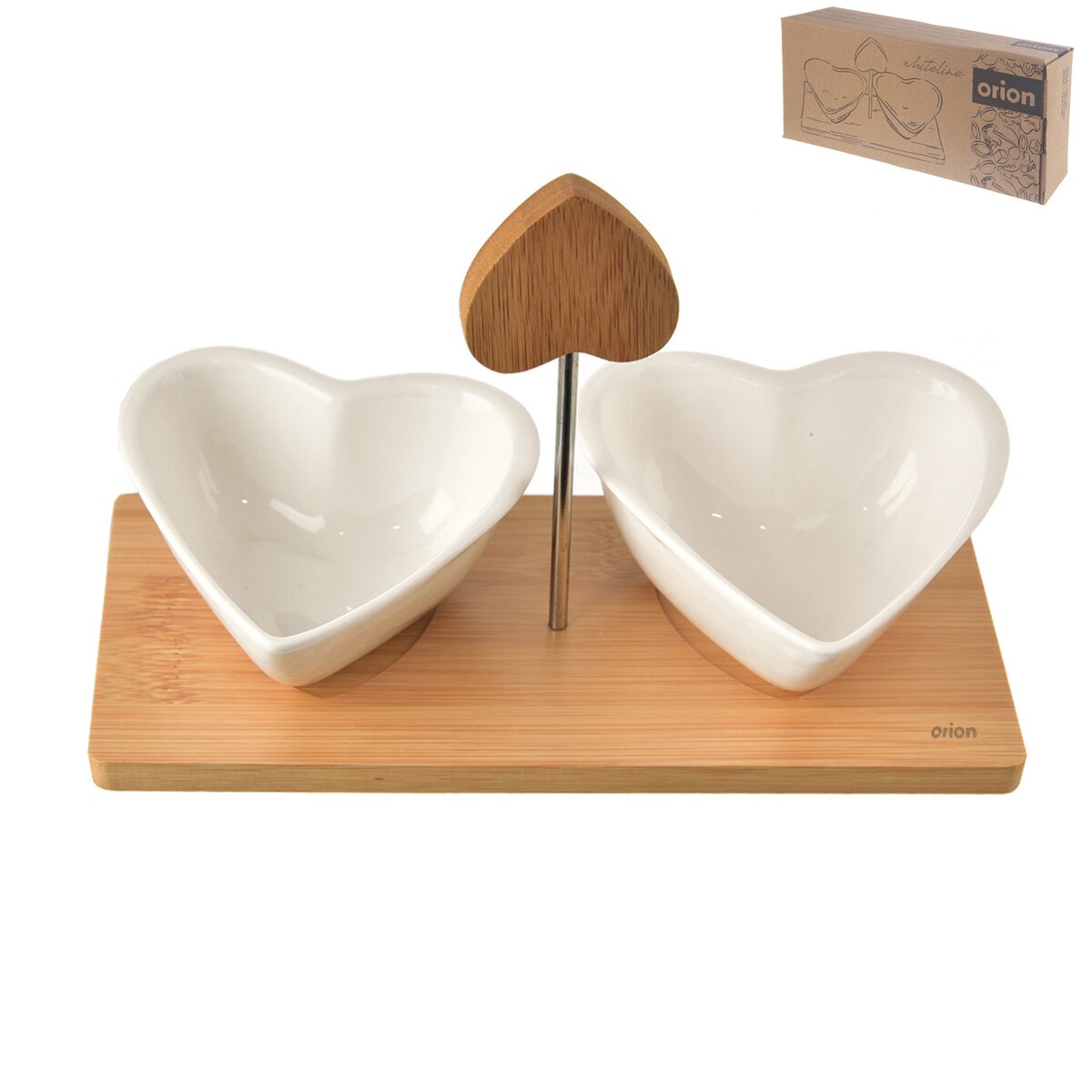 Miska servírovací porcelán/bambus WHITELINE