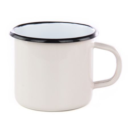 Hrnek smalt 1000ml ¤11cm CZ bílá 2jakost