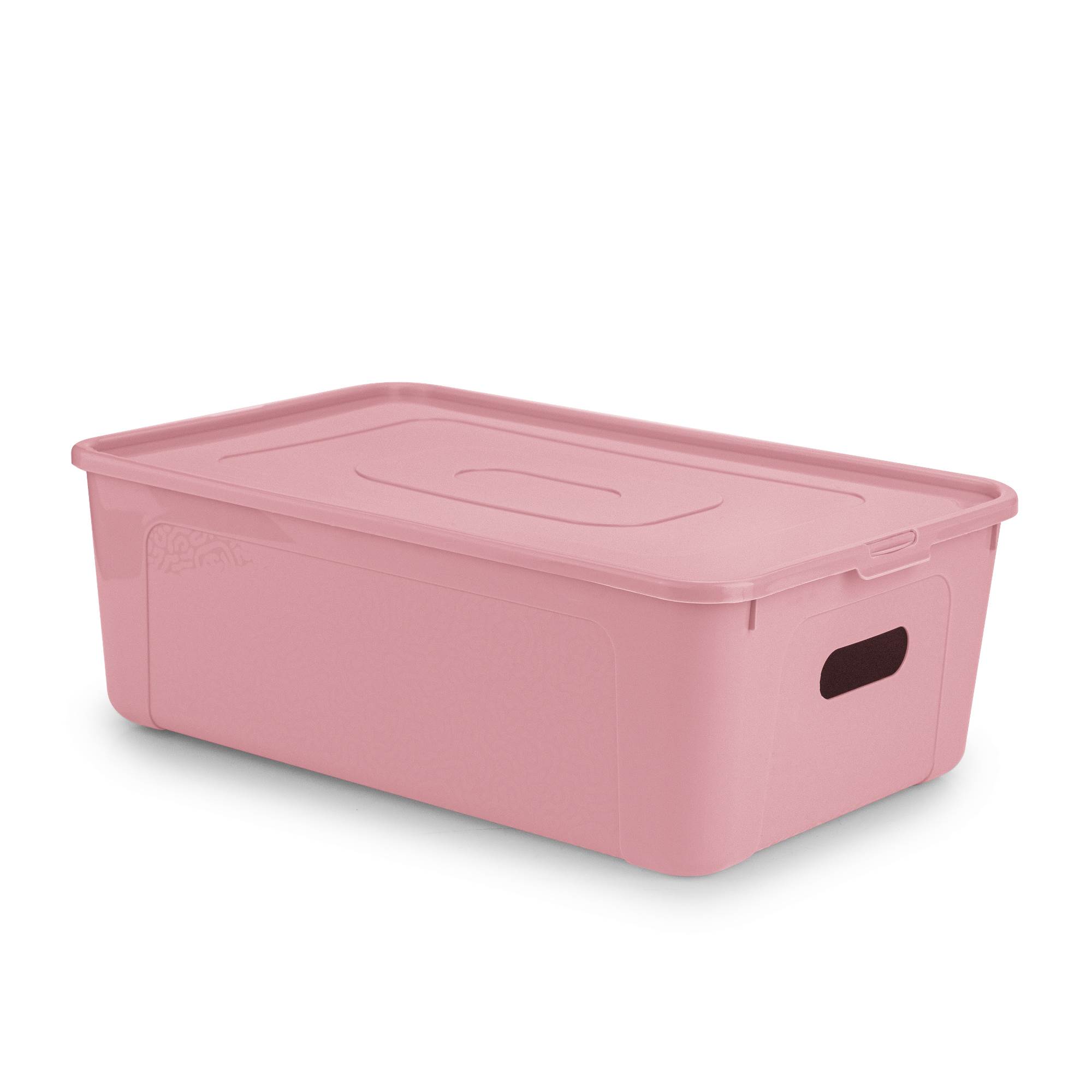 Box úložný MULTIBOX KOLOR prehmaty 39x26x13cm 11L, mix farieb