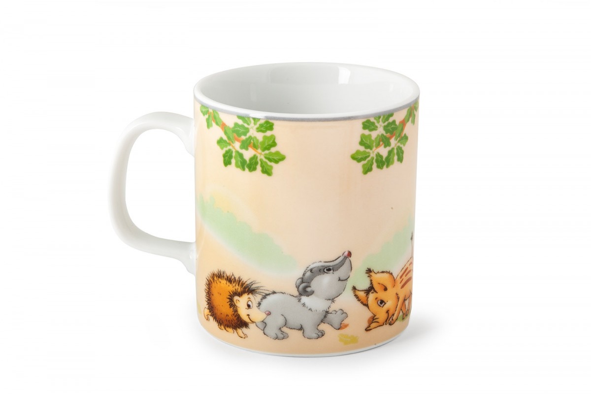 Hrnek dětský porcelán 225ml LESNÍ ZVÍŘÁTKA