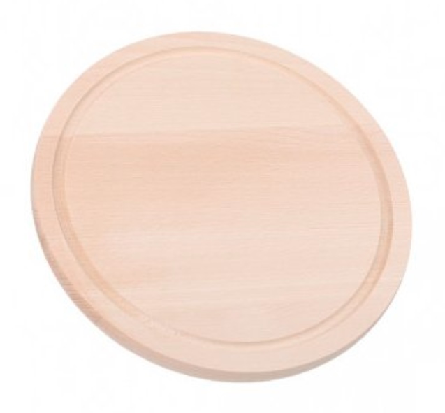 Doštička drevo okrúhle ¤20x1, 5cm s drážkou WOOD