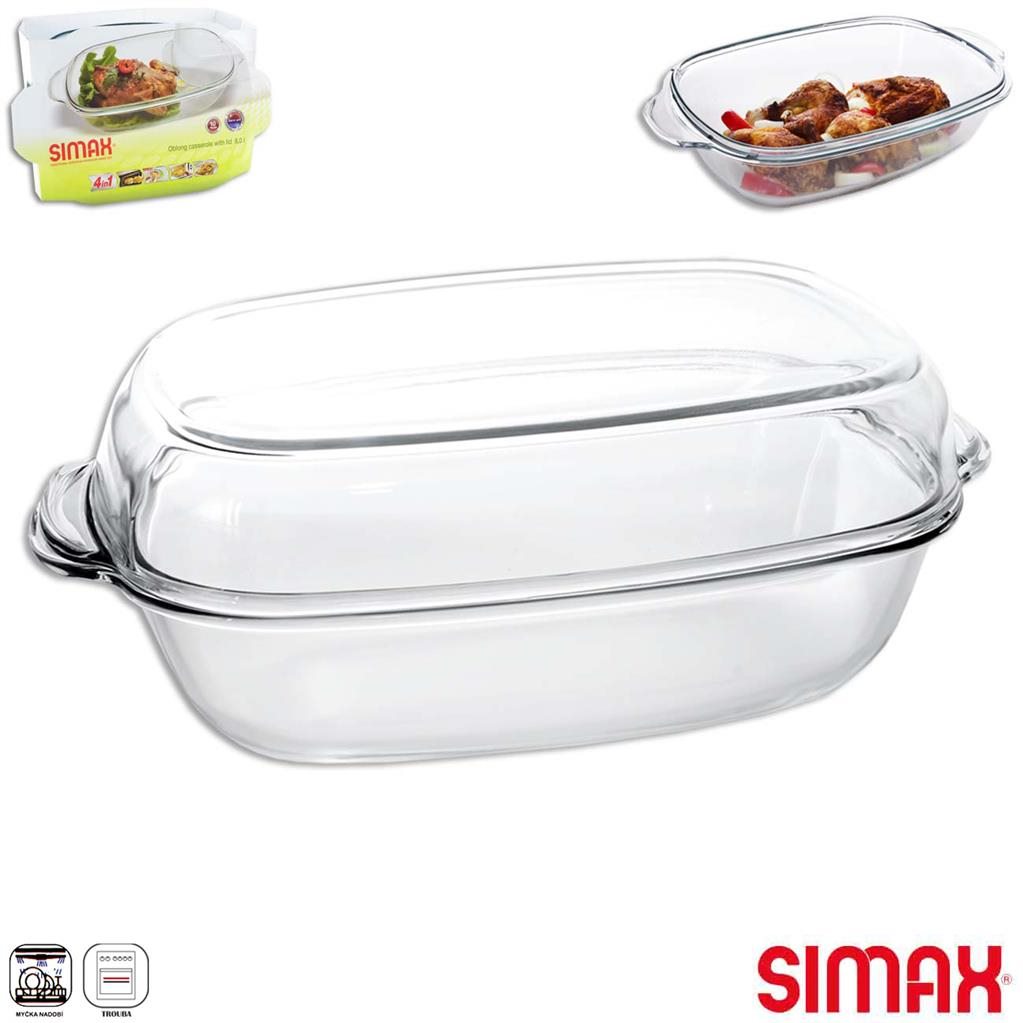 Pekáč SIMAX 7306 obdĺžnik 8L + veko 2,5L