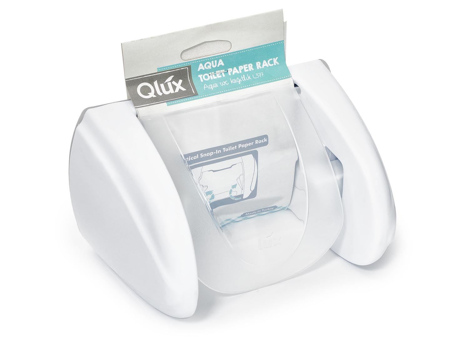 Držiak WC papiera plast schránka QLUX, mix farieb