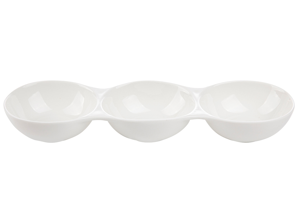 Miska servírovací porcelán dělená 33x10x4,5cm ADRIA
