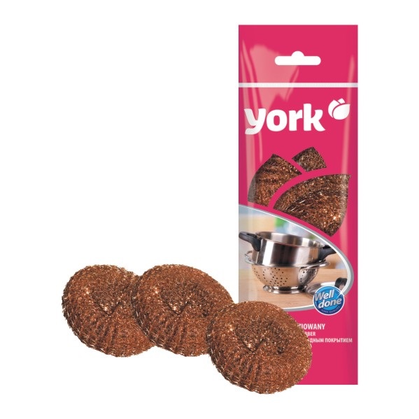 Drátěnka mosaz 3ks 36g YORK