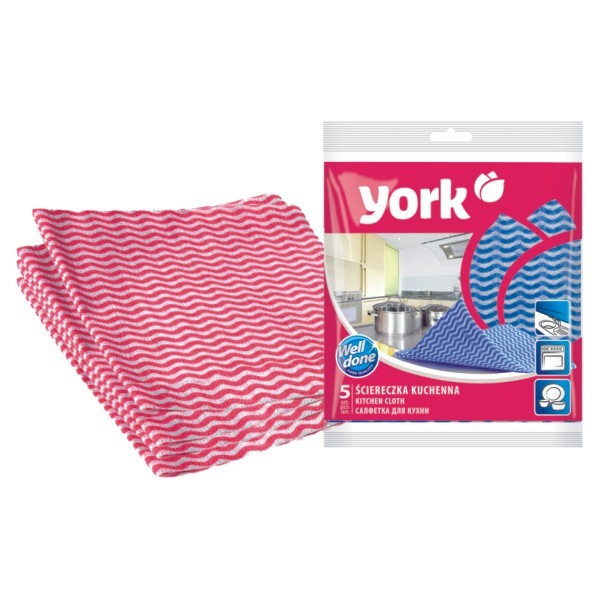 Utěrka kuchyňská mikrovlákno 35x35cm 5ks YORK