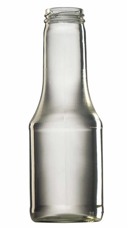 Fľaša sklo 500ml závit 43mm, kečupová LUNT