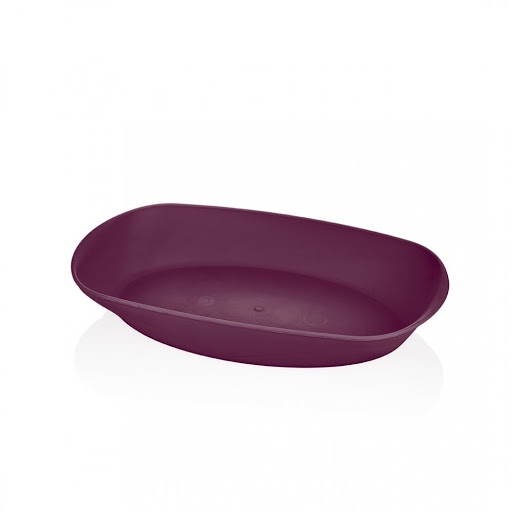 Talíř plast oválný 25,5x15,5cm BAGER, mix barev