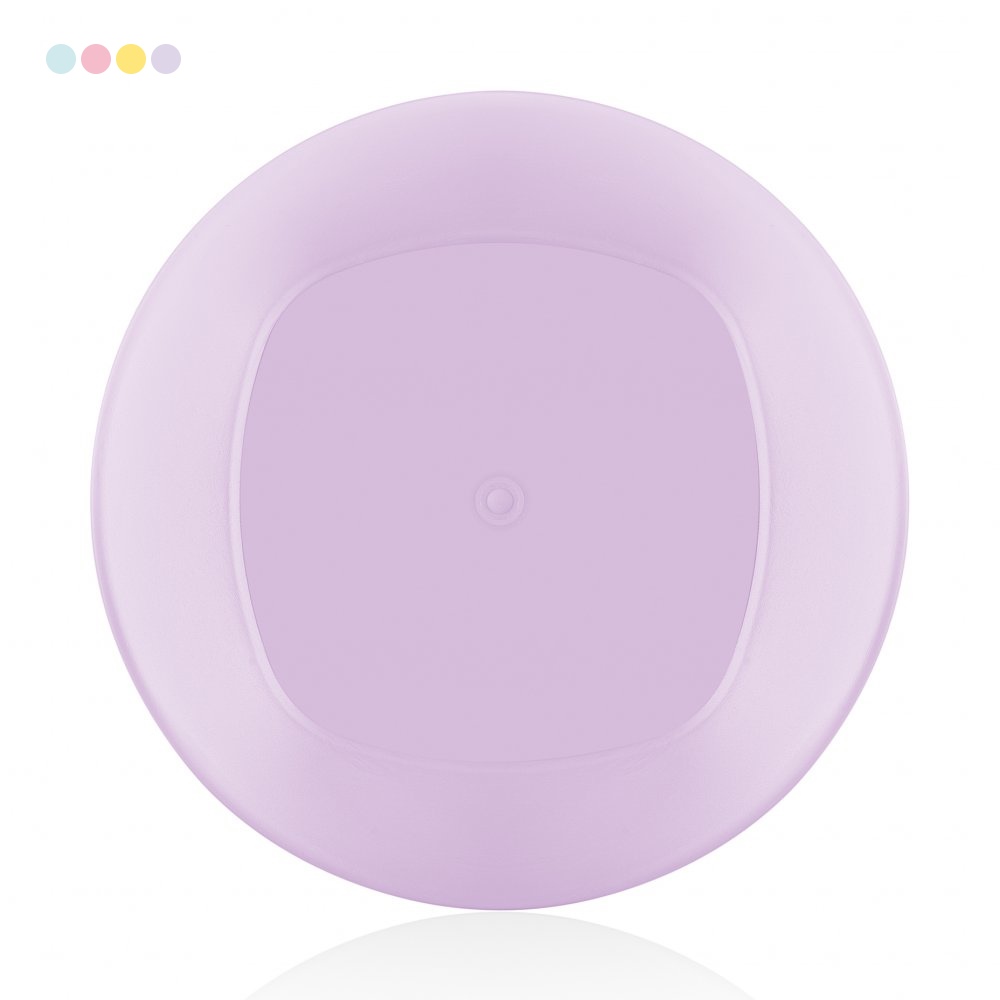 Talíř plast dezertní ¤20cm ALFA, mix barev
