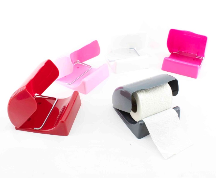 Držiak WC papiera plast/kov UNI, mix farieb