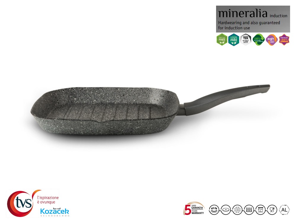 Pánev grilovací nepřilnavá 28x28cm MINERALIA indukce