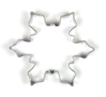 Vykrajovačka nerez Vločka velká 57x66mm CZ