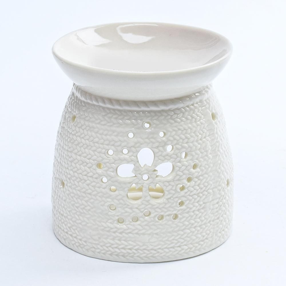 Lampa aróma porcelán 11cm KNIT biela