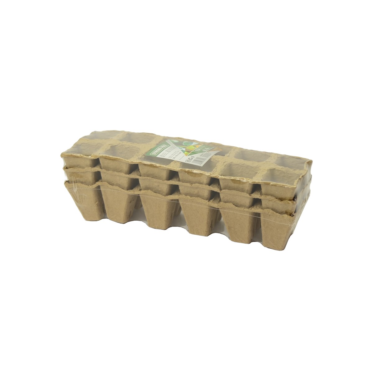 Sadbovač papierový HERRISON 12 buniek 4,5x4,5x5,5cm bal.3ks