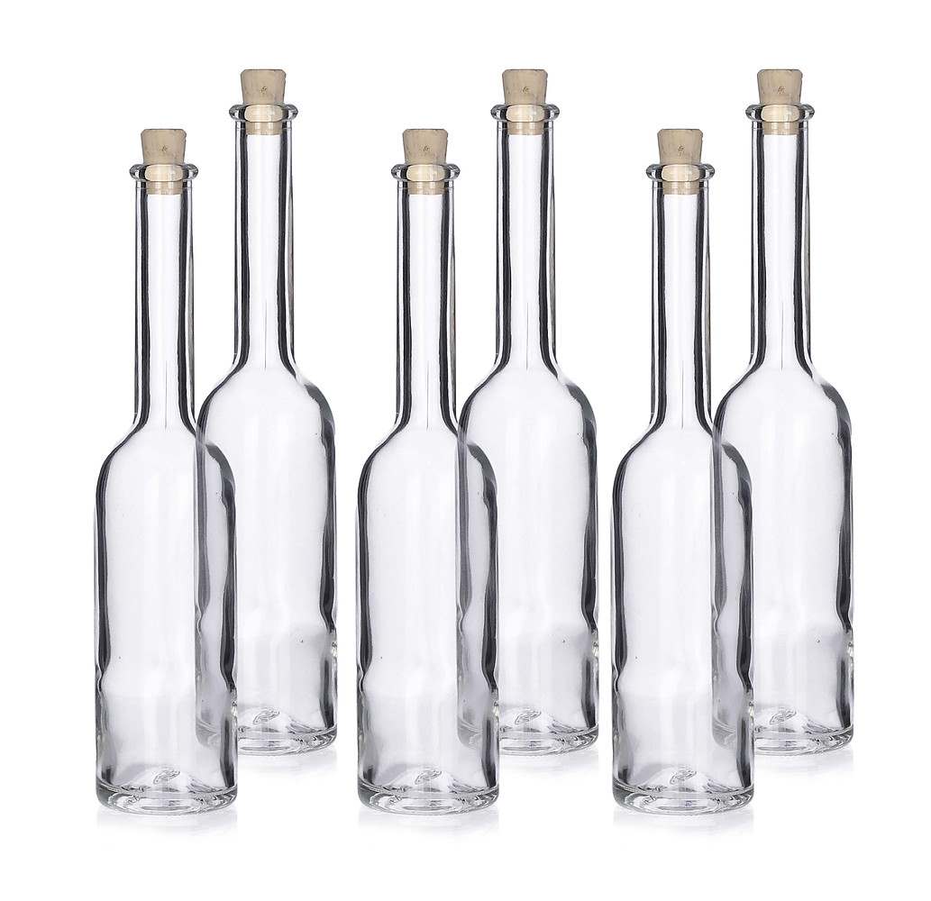 Láhev sklo 100ml Nálevka čirá se špuntem BIOWIN